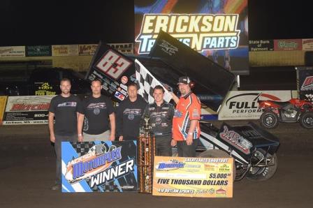 Cory Eliason was victorious at Jackson Motorplex’s Great Lakes Shootout Friday (Rob Kocak Photo)