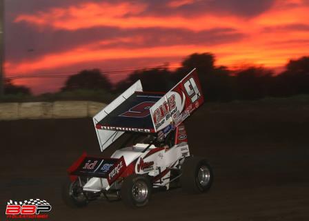 Paul Nienhiser won the Sunday leg of Illinois Sprintweek at Jacksonville (Brendon Bauman Photo)