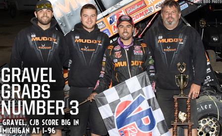David Gravel won his third WoO feature of the year Friday at I-96 Speedway in Michigan