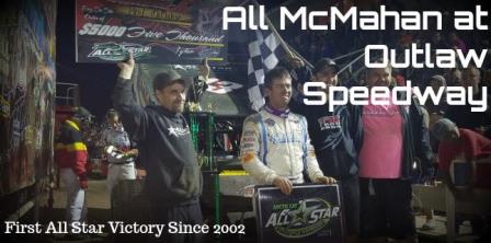 Paul McMahan won with the All Stars in Dundee, New York Friday