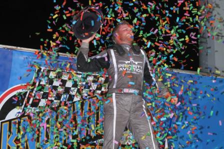 Tyler Courtney swept the USAC event at Knoxville Saturday (Rich Forman Photo)