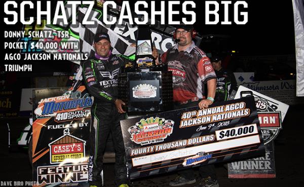 Donny Schatz Pockets $40,000 with AGCO Jackson Nationals Win