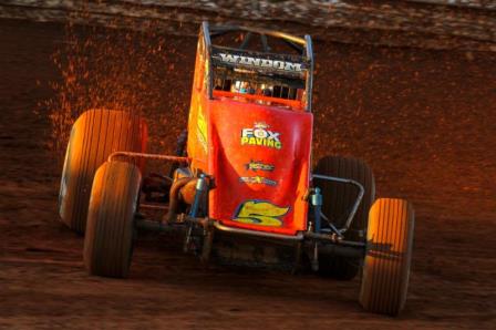 Chris Windom was victorious in Friday night's "Eastern Storm" round at Williams Grove Speedway. (Rich Forman Photo)