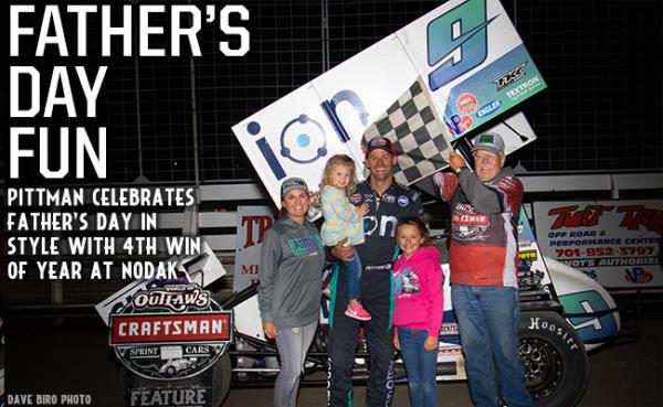 Pittman Powers to Fourth Win of Season at Nodak