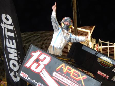 Paul McMahan won the Ohio Speedweek opener Friday at Attica