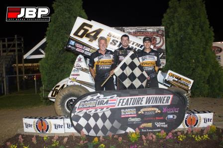 Scotty Thiel won the IRA race Sunday night at Angell Park Speedway (Jeff Burba Photography)