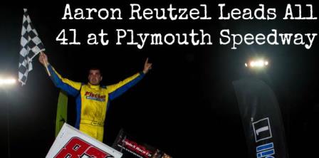 Aaron Reutzel won the All Star show Friday at Plymouth Speedway in Indiana (Ryan Sellers Photo)