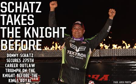 Donny Schatz won the Knight Before the King's Royal Friday at Eldora (Paul Arch Photo)