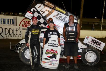 Matt Covington won with ASCS in Aberdeen, South Dakota Monday (Cody R. Papke Photo)