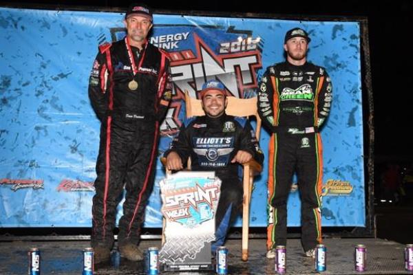 Dave Darland Does it Again at Haubstadt; Chris Windom Wears Indiana Sprintweek Crown