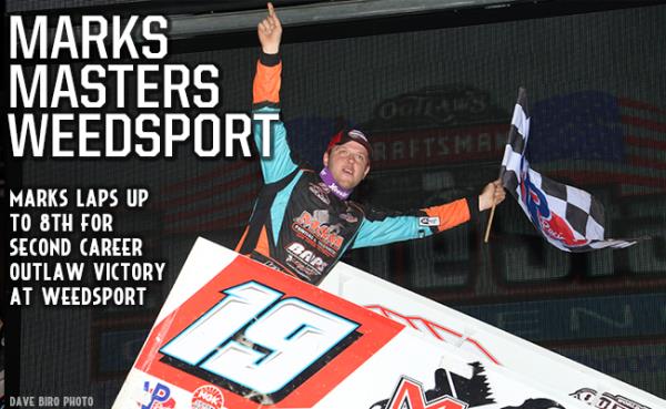 Brent Marks Gets Second Career Outlaw Victory in Non-stop Weedsport Feature