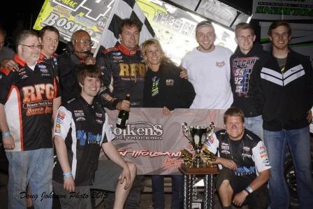 TMAC in Victory Lane at Jackson (Doug Johnson Photo)