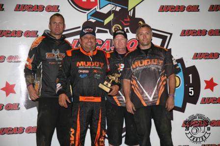 Danny Lasoski picked up the first NSL feature win at Knoxville (Rob Kocak Photo)