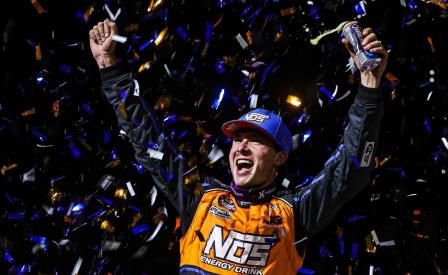 Spencer Bayston won the WoO opener at Volusia Wednesday (Tyler Carr Photo) (Video Highlights from DirtVision.com)