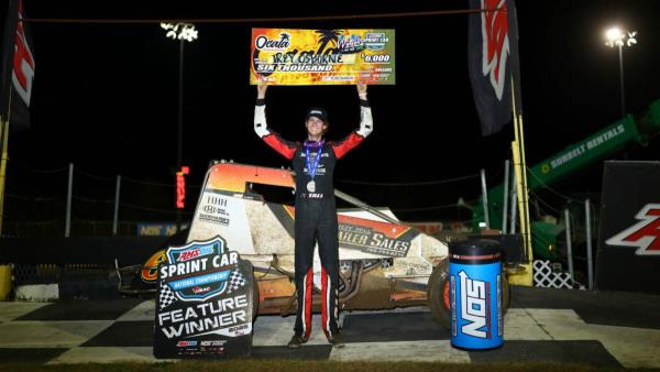 Trey Osborne is a First Time USAC Sprint Winner at Ocala