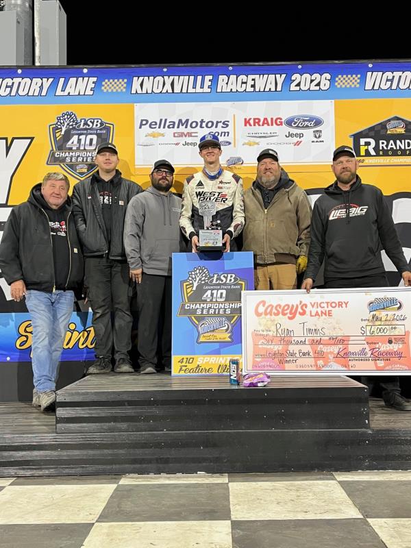 Ryan Timms Wins Thriller in Front of Packed Knoxville Grandstand!