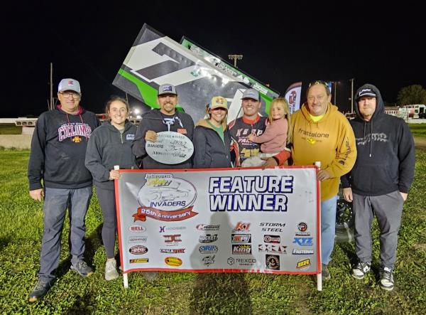 Sawyer Phillips Perseveres for First Sprint Invaders/ASCS-Midwest Win at Eldon!