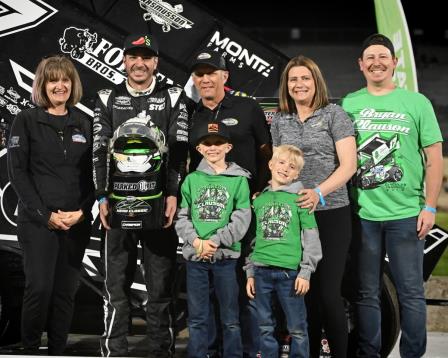 Aaron Reutzel won the Driven2SaveLives Bryan Clauson Hero Classic at Kokomo Saturday (Chad Warner Photo) (Video Highlights from FloRacing.com)