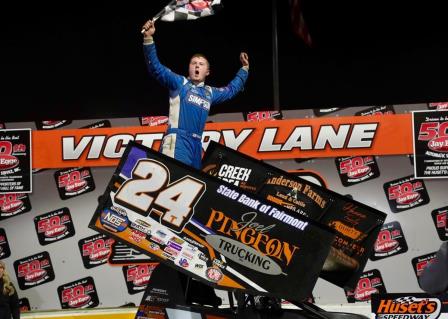Christopher Thram won the opener at Huset's Sunday night (Tylan Porath Photo)