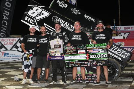 Aaron Reutzel stayed hot by winning the High Limit race at Grandview Tuesday (Chad Warner Photo) (Video Highlights from FloRacing.com)