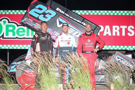 Seth Bergman won the ASCS event at 81 Speedway Saturday (Don Holbrook Photo) (Video Highlights from DirtVision.com)