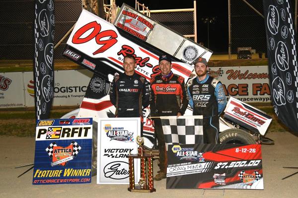 Craig Mintz Claims Night One of the 44th Annual Ohio Sprint Speedweek at Attica Raceway Park