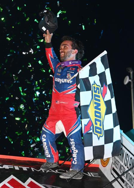 Rico Abreu won the High Limit opener in Billings on Friday (Chad Warner Photo) (Video Highlights from FloRacing.com)
