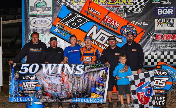 Cedar Lake Thriller Leads Sheldon Haudenschild to World of Outlaws Milestone