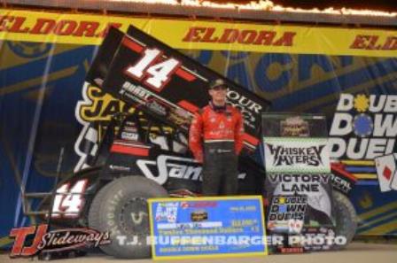 Corey Day won the second of the Double Down Duels Wednesday (TJ Buffenbarger Photo)