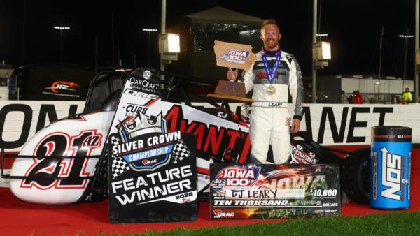 CJ Leary Wins Iowa 100, Extends USAC Silver Crown Point Lead
