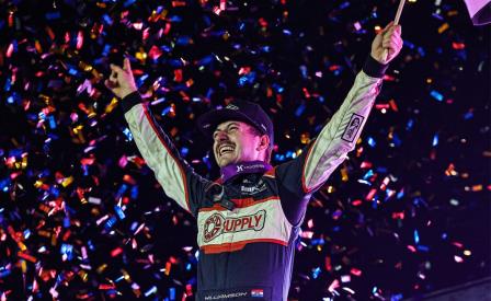 Garet Williamson scored his first career WoO win Friday at Grand Forks (Tyler Carr Photo) (Video Highlights from DirtVision.com)