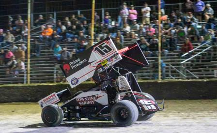 Sam Hafertepe Jr. won the Harvey Ostermiller Memorial at Big Sky Saturday (Matt Skipper Photo) (Video Highlights from DirtVision.com)