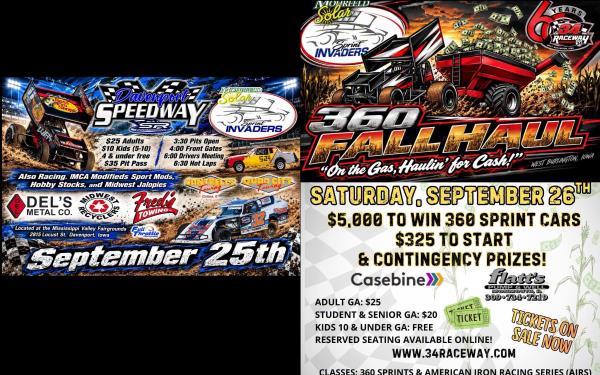 Sprint Invaders Head for Big Two-Night Season Finale This Weekend!